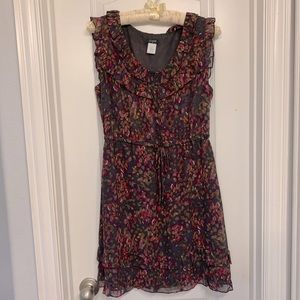 J.Crew sleeveless silk tie waist dress